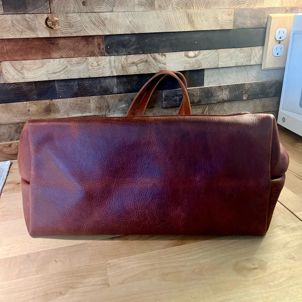 KMM Tan Kodiak Market Tote, EUC - Picture 4 of 5